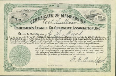 Certificate, Stock