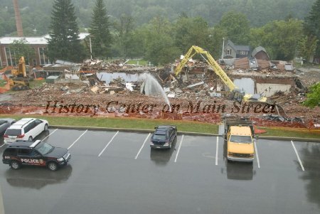 Ruins of the demolished building built 1926 as the Campus Junior High Schoo